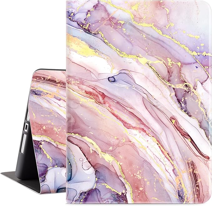 Vimorco for iPad 10.2 Case 9th Generation Cover Flower Cats for iPad 9th/8th/7th Generation Case Slim Soft Rubber Back Adjustable Stand Auto Wake/Sleep Smart Black Cat
