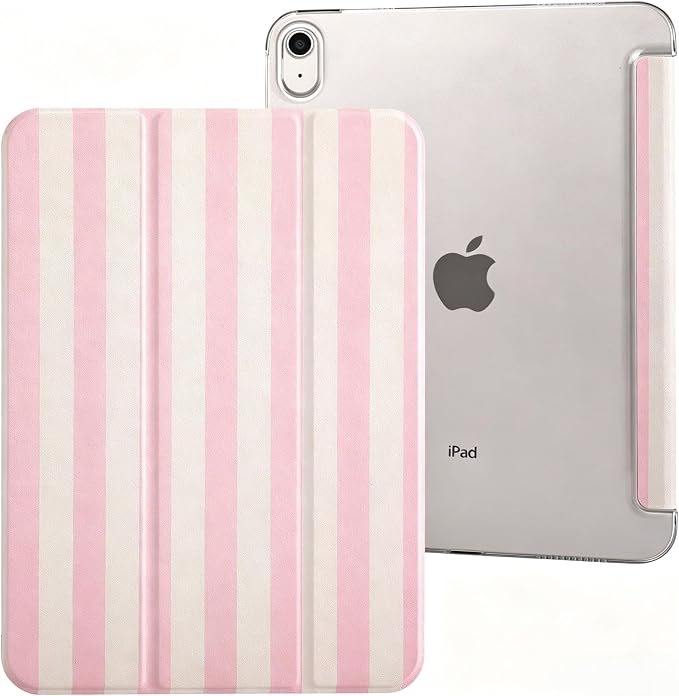 case for ipad 11th Generation11 Inch 2025 (A16 Chip) &amp 10th Gen 10.9 Inch 2022 - Slim Scratch-Resistant Hard PC Translucent Back Shell Smart Cover Wake/Sleep FunctionBlack Bow