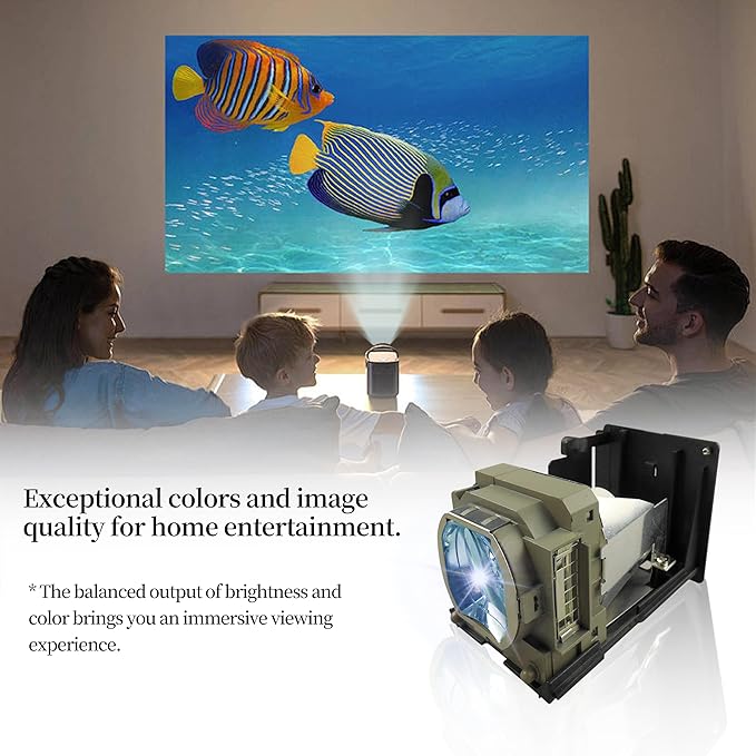 SORNEICDR VLT-HC6800LP Replacement Projector Lamp Bulb Compatible with Mitsubishi for /HC6800 /HC6800U Lamp Bulb Replacement with Housing