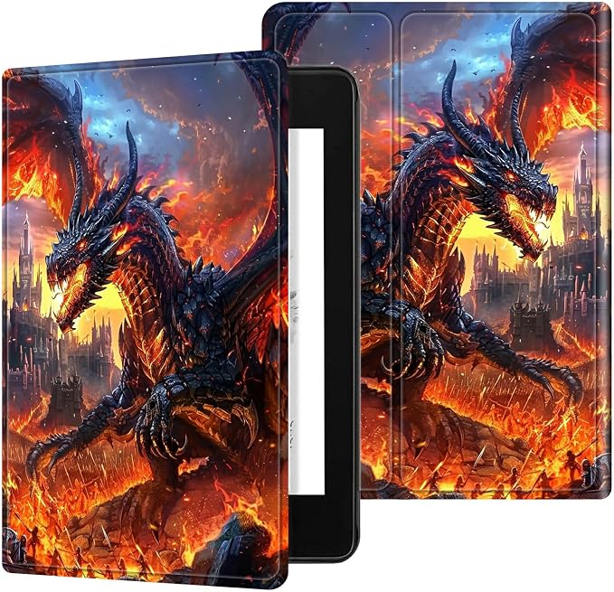 for 6 Kindle 11th Generation 2024/2022 Release Case (Model No: C2V2L3) E-Reader Multi-Angle Viewing Shockproof Smart Protective Case with Auto Wake/Sleep Baseball