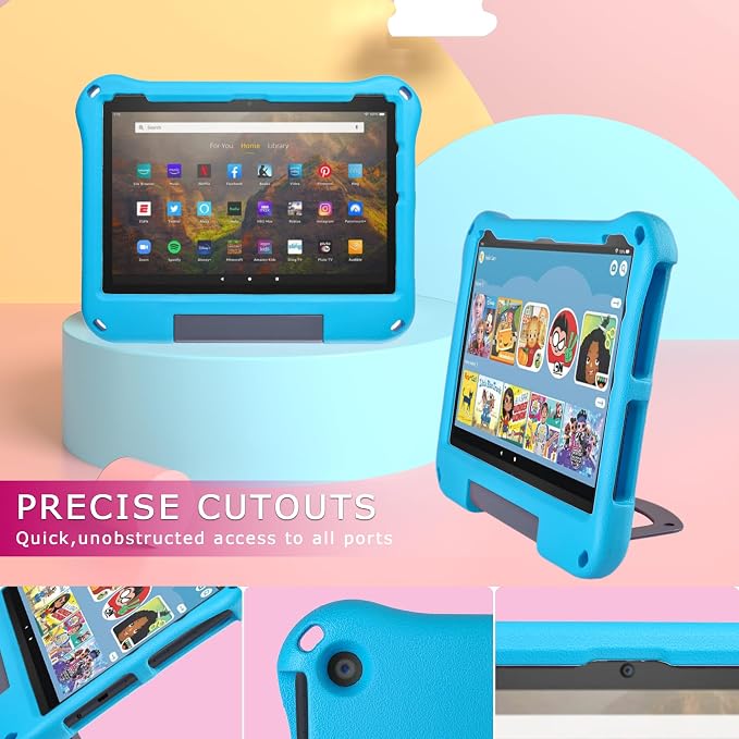 2023 New 10in Tablet Case (2023/2021 Release 11/13th Generation)OQDDQO ipad 10 case Light Weight Anti Slip Shockproof Kids Friendly Case for 10 inch TabletIncompatible with iPad Samsung -Light Blue