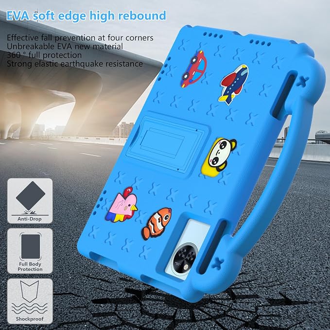 Case for Lenovo Idea Tab 11 inch 2025 (TB336) Kids EVA Shockproof Cover with Stand Handle for Lenovo Idea Tab 11''/ K11 Gen 2 Tablet Blue
