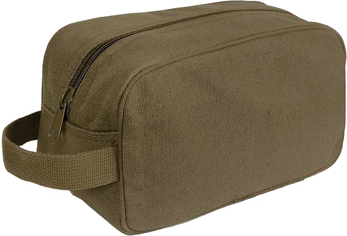 Rothco Heavyweight Canvas Travel Dopp Kit - Shave and Shower Toiletry Organizer