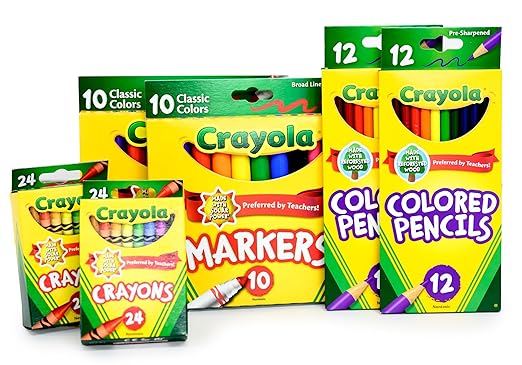 School Supply Boxes | Mega Case (2 Boxes) | Back to School Essentials Kit for Students & Teachers | Includes All of Your Back-to-School Needs for All Classes