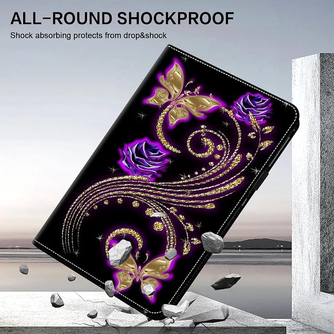 ALILANG Case for Google Pixel Tablet 11 Inch 2023 with Stylus Folio Book Style Shockproof Folding Stand Cover for Google Pixel Tablet Case -Black Horse
