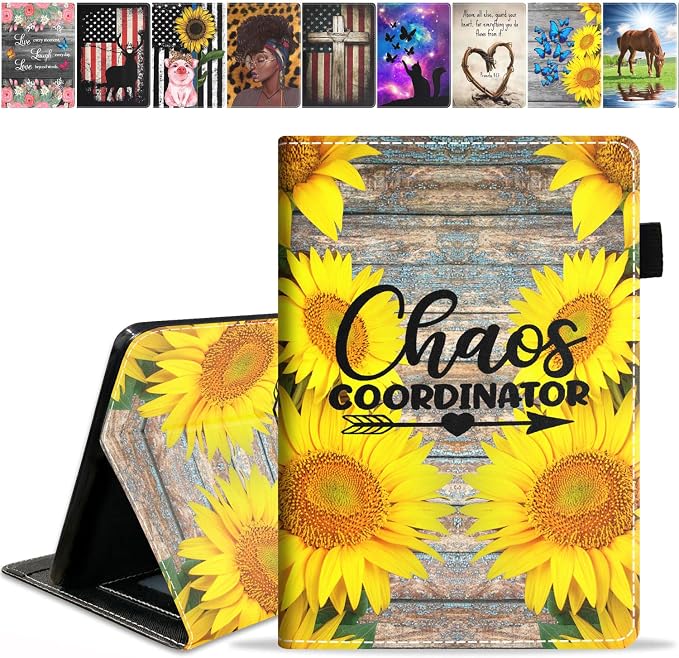 Case for Amazon Kindle Fire HD 10 &amp Fire HD 10 Plus Tablet (11th Generation 2021 Release) Premium PU Leather Stand Cover with Smart Auto Wake American Flag Deer