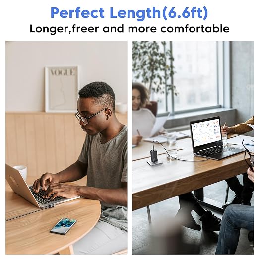 toocki USB C Cable Right Angle 2-Pack 10ft USB A to USB C Charger Cable | Black 90 Degree Braided Fast Charging Carpaly Cord for iPhone17 Series Samsung Galaxy S25/ S24+/Note 10 LG V30 Switch