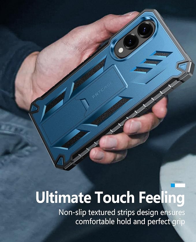 FNTCASE for 11 Pro XL Case Rugged Kickstand 2 Front Frames Black | Built-in Screen Protector 20FT Military-Grade Drop Protection Rugged Heavy Duty Shockproof Full Body Protective Cover