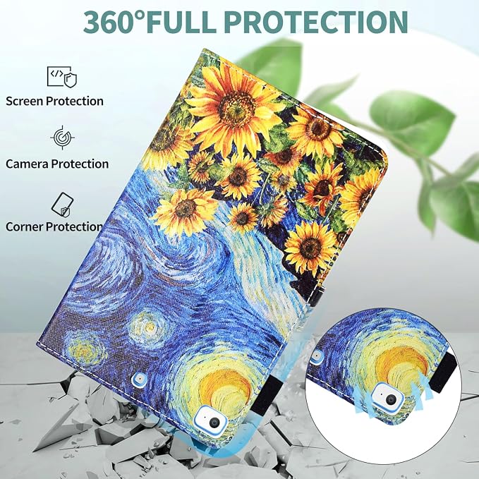 Case for iPad 9th/8th/7th Generation iPad 10.2 Case (2021/2020/2019 Model iPad 9/8/7 Case) PU Leather Folio Folding Stand Cover for iPad 10.2 inch Auto Wake/Sleep Hummingbird