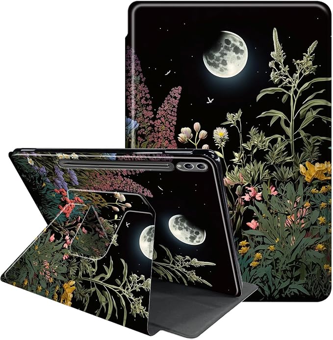 Case for Samsung Galaxy Tab A9 8.7-Inch 2023360 Degree Rotating Multi-Angle Viewing Protective Cover with Auto Sleep/Wake-Blue Butterfly