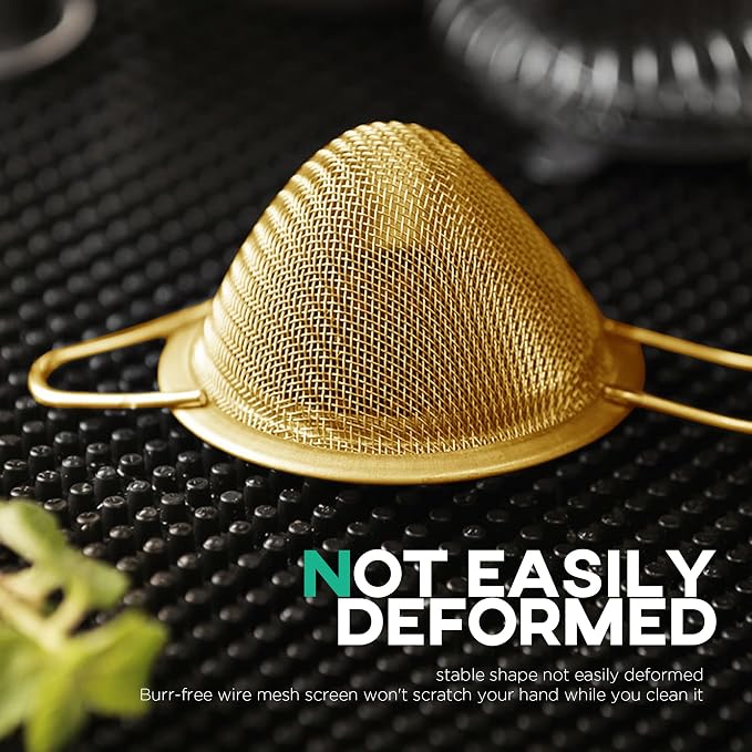 Homestia Fine Mesh Strainer for Kitchen, 304 Stainless Steel Sieve Sifters