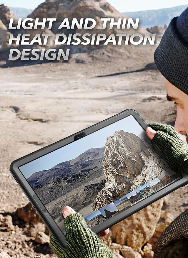 SUPCASE for Samsung Galaxy Tab S10 Plus 12.4 Inch (2024) Case with Stand [Unicorn Beetle Pro] [Built-in Screen Protector &amp S Pen Holder] Rugged Protective Tablet Cover for Galaxy Tab S9 Plus Bla