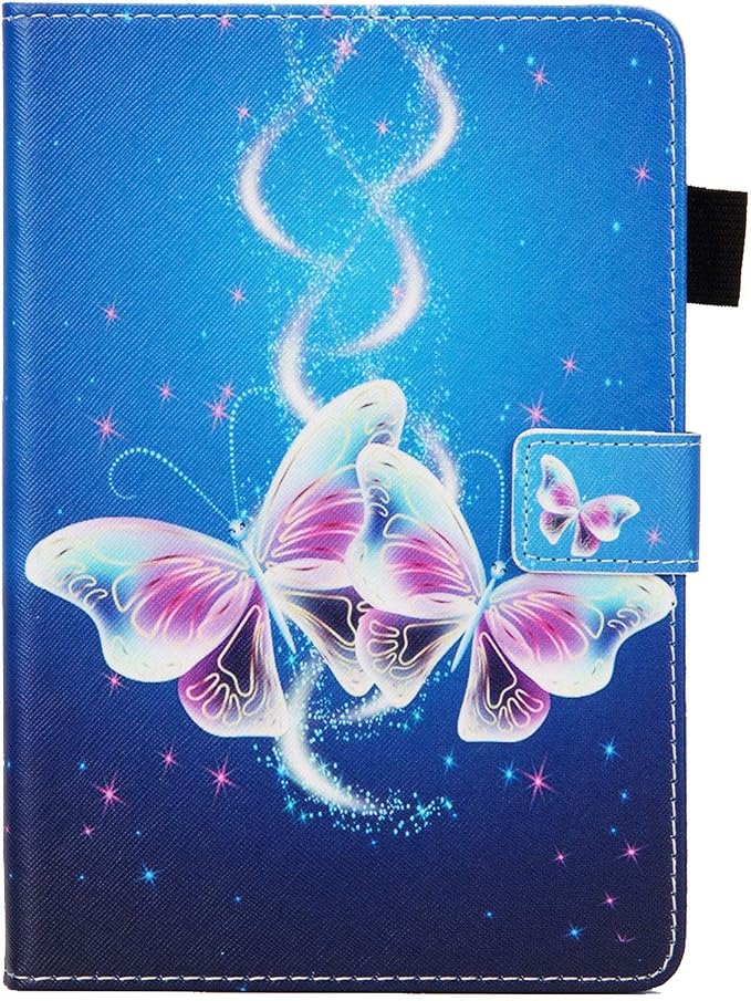 Case for Samsung Galaxy Tab A 8.0 inch Tablet Case 2015 (Model SM-T350/T355/P350/P355) with Pencil Holder [Auto Sleep/Wake] Stand Folio PU Leather Shockproof Cover Magnetic Smart WalletNight