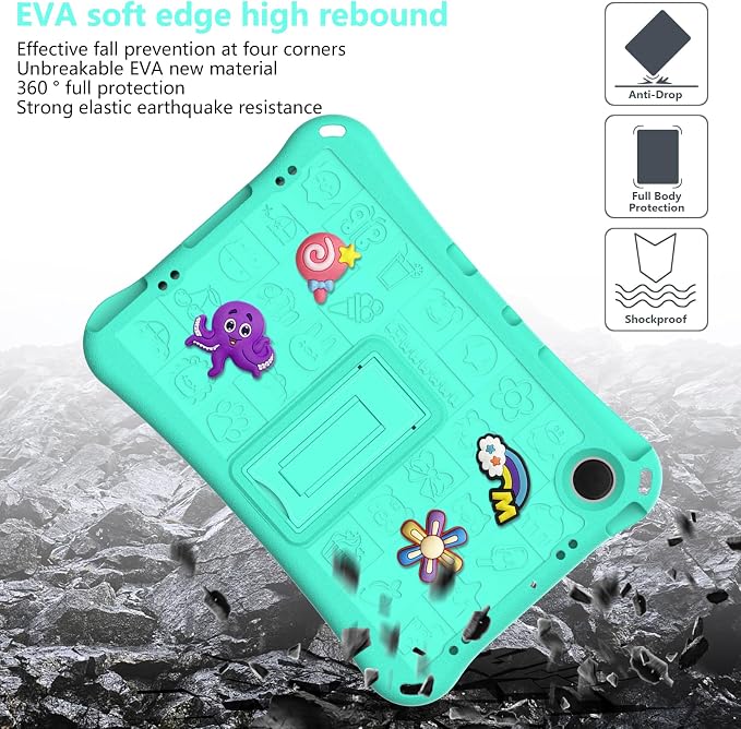 Case for iPad 10.2 Inch 2021/2020/2019/ iPad Pro 10.5 Inch/Air 3rd Gen (2019) Shoulder Strap Kickstand Children Friendly Anti-Scratch Shockproof Case Lightpurple