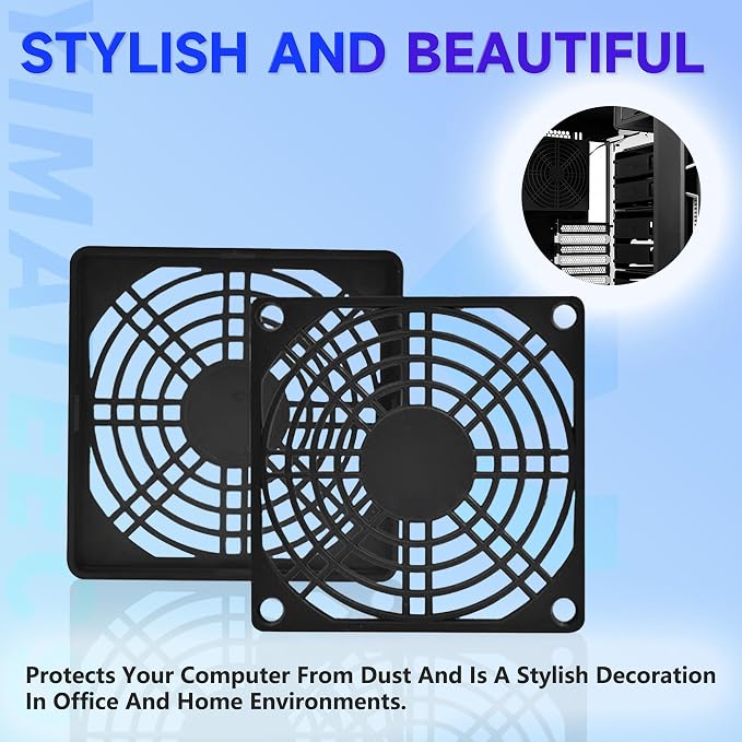Dust Filter PC 80mm Cooling Fan Filter Dustproof Cover, 2 Pack PC Case Fan