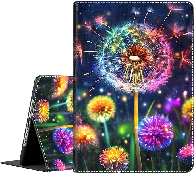 Case for New iPad (A16) 11th Generation 11 Inch 2025 for iPad 10th Generation 10.9 2022 Multi-Angle Smart Stand Cover Auto Sleep/Wake Halloween Panda Wizard and Pumpkin