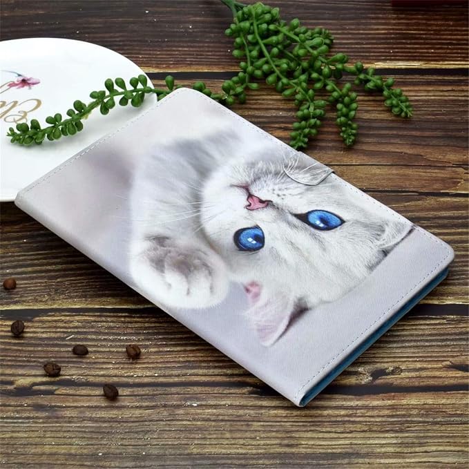 for Apple iPad 10.2 Case 2021/2020/2019 iPad 9th/8th/7th Generation Smart Cover with Pencil Holder [Auto Wake/Sleep] PU Leather Stand Folio Tri-fold Shockproof Thin Shell Colored Graffiti