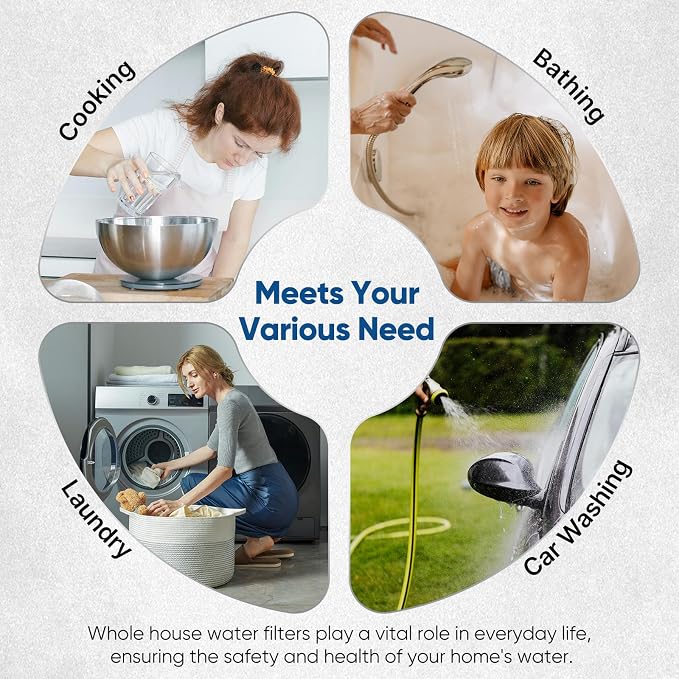 PUREPLUS 5 Micron 20" x 4.5" Whole House Coconut Shell Activated Carbon Water