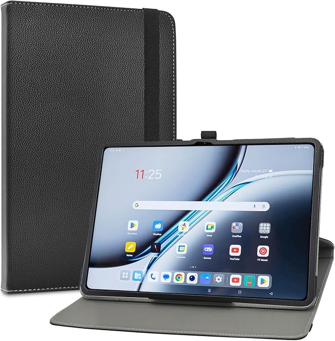LiuShan Compatible with OnePlus Pad 3 Case360 Degree Rotation Stand PU Cover for OnePlus Pad 3 13.2 Android Tablet（Not Fit Other TabletBlack