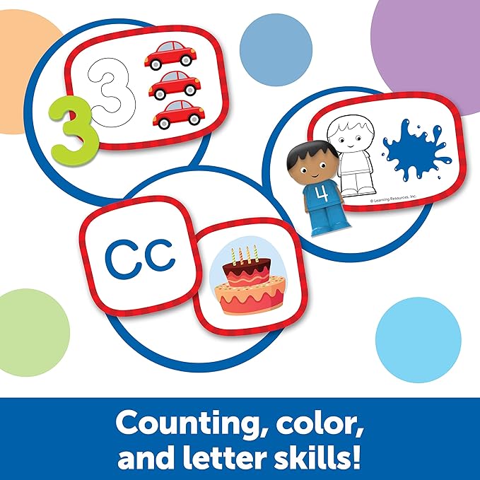 Learning Resources Skill Builders! Toddler Skills - 41 Piece Set, Ages 2+, Homeschool Activities, Preschool Supplies, Teaching Cards, Back to School Materials