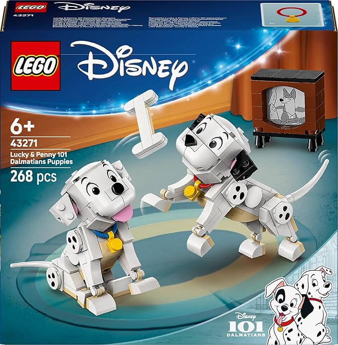 Lego 43271 Disney Lucky & Penny 101 Dalmatians Puppies Toy Birthday Present Blocks Educational Girls Boys Children 6 7 8 9 Year Old Animal Creature Mother Father
