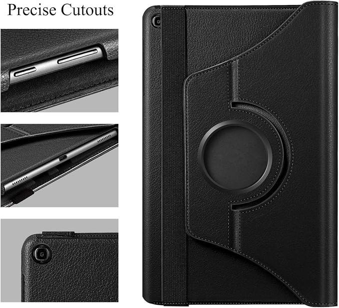 Rotating Case for Galaxy Tab A 8.0 2019 SM-T290/T295 360 Degree Rotating Stand Case Full Protective Cover for Samsung Galaxy Tab A 8.0 Inch 2019 Tablet (Model SM-T290/SM-T295) - Black