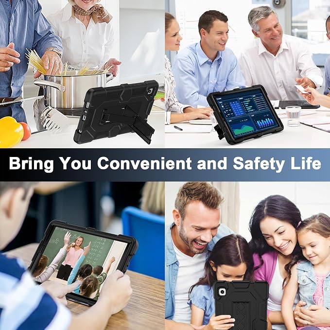 Case for Samsung Galaxy Tab A11+/A11 Plus 11” 2026 Samsung Galaxy Tab A9+/A9 Plus 11” 2024 Model Heavy Duty Shockproof Hard High Impact Protective Case Black