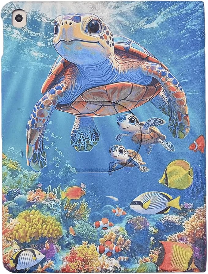 Case for iPad 9th / 8th / 7th Generation (2021/2020/2019) 10.2 Inch PU Leather Slim Folding Stand Shell Protective TPU Cover with Auto Wake/Sleep Sunflower African American Women