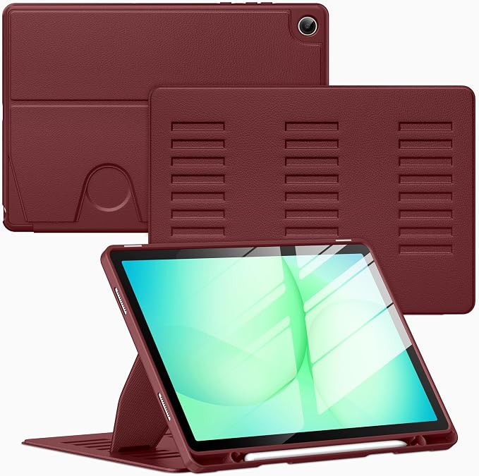 Case for Samsung Galaxy Tab A11+ Plus 11 inch 2026 Model (SM-X230/X236)Multiple Angles Stand CoverSoft BackPencil Holderand Auto Sleep/WakeBlack