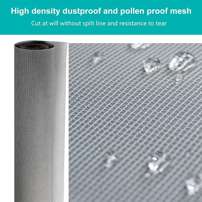 High Density dustproof and Pollen Proof net Window Screen mesh roll Used to