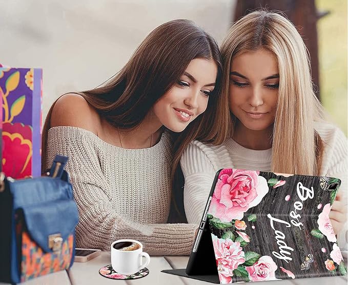 for iPad mini Case iPad mini 1 2 3 4 5 Case and Coasters Set PU Leather Folio Case Smart Cover with Stand &amp Auto Wake Sleep for iPad mini 5/4/3/2/1 - Flame Soccer