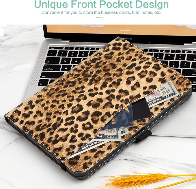 Lokigo Case for iPad (A16) 11th/10th Generation Aurora Forest | for iPad 11th-11 Inch/10th-10.9 Inch Stand Cover Pencil Holder/Hand Strap/Pocket Support Touch ID Auto Wake/Sleep