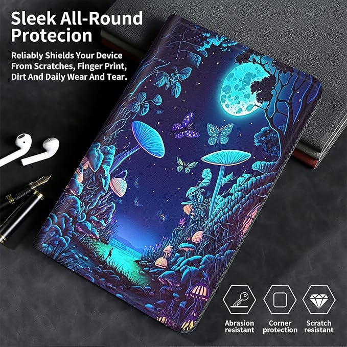 for Samsung Galaxy Tab A8 Case for Samsung Galaxy Tab A8 10.5 Case 2022 Lightweight Smart Cover PU Leather Adjustable Stand Protective Cover with Auto Wake/Sleep - Art Butterfly
