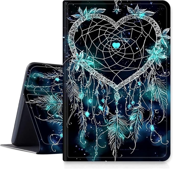 Case for Fire 7 2019/2017/2015Black Cat Purple Roses | DIGTIALL Slim Cover for Fire 7 Tablet 9th/7th/5th Gen 7.0 Folding Stand Protective Case Auto Sleep/Wake Smart Shell