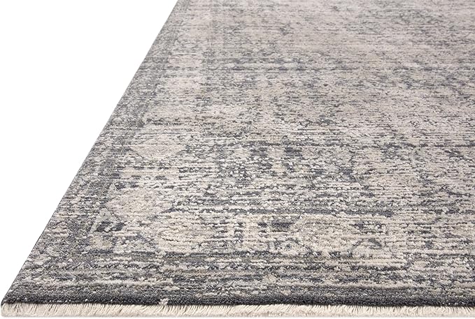 Loloi Amber Lewis Alie Collection ALE-03 Charcoal/Dove 5'-3'' x 7'-9'', .13'' Pile Height, Area Rug