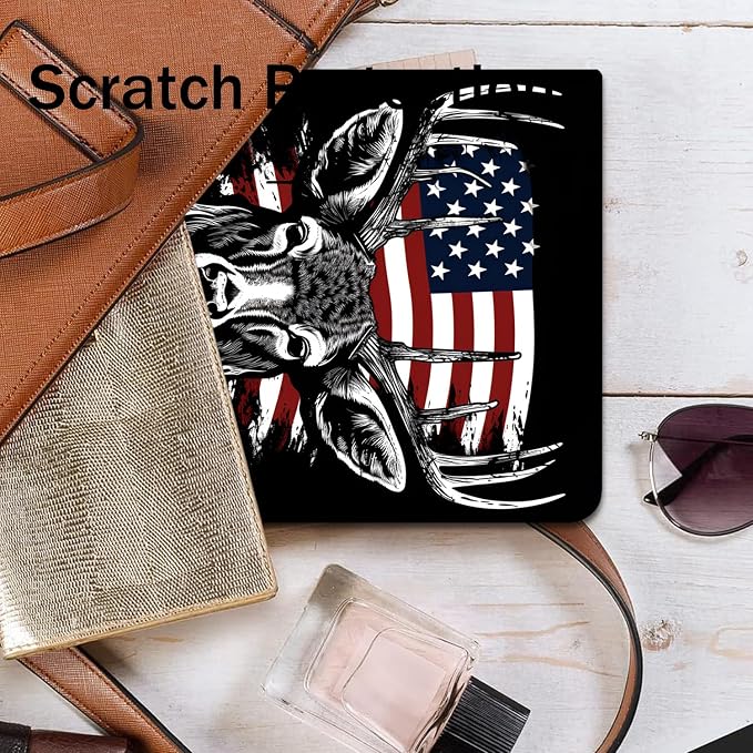 Case for Samsung Galaxy Tab A9 Plus 11 2023 Multi-Viewing Angles with Automatic Sleep/Wake Function for Samsung Galaxy A9+Tablet (SM-X210/X216/X218) American Flag Wolf