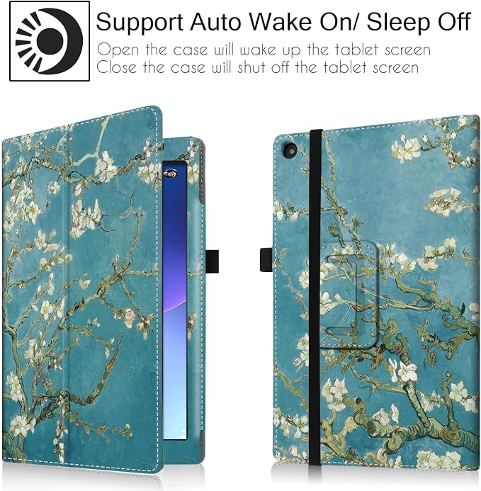 Folio Case for 10.1 Inch Previous Fire HD 10 Tablet | Famavala Stand Cover for [7th/9th Generation 2017/2019 Released] (BlueSky)