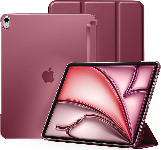 for iPad Air 13 Inch Case M4/M3/M2(2026/2025/2024) Lavender | Slim Trifold Stand Protective Cover with Translucent Hard Back for iPad Air 13 Case Support Touch ID Auto Wake/Sleep