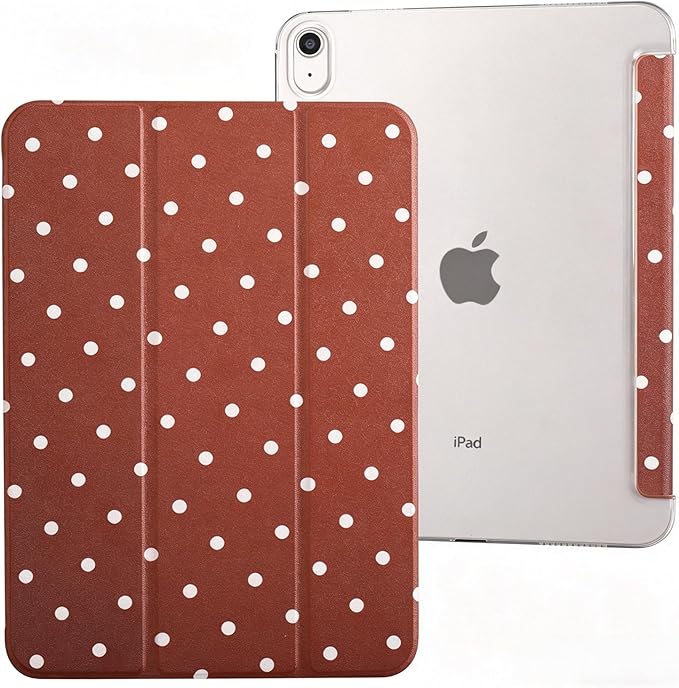 case for ipad 11th Generation11 Inch 2025 (A16 Chip) &amp 10th Gen 10.9 Inch 2022 - Slim Scratch-Resistant Hard PC Translucent Back Shell Smart Cover Wake/Sleep FunctionBlack Bow