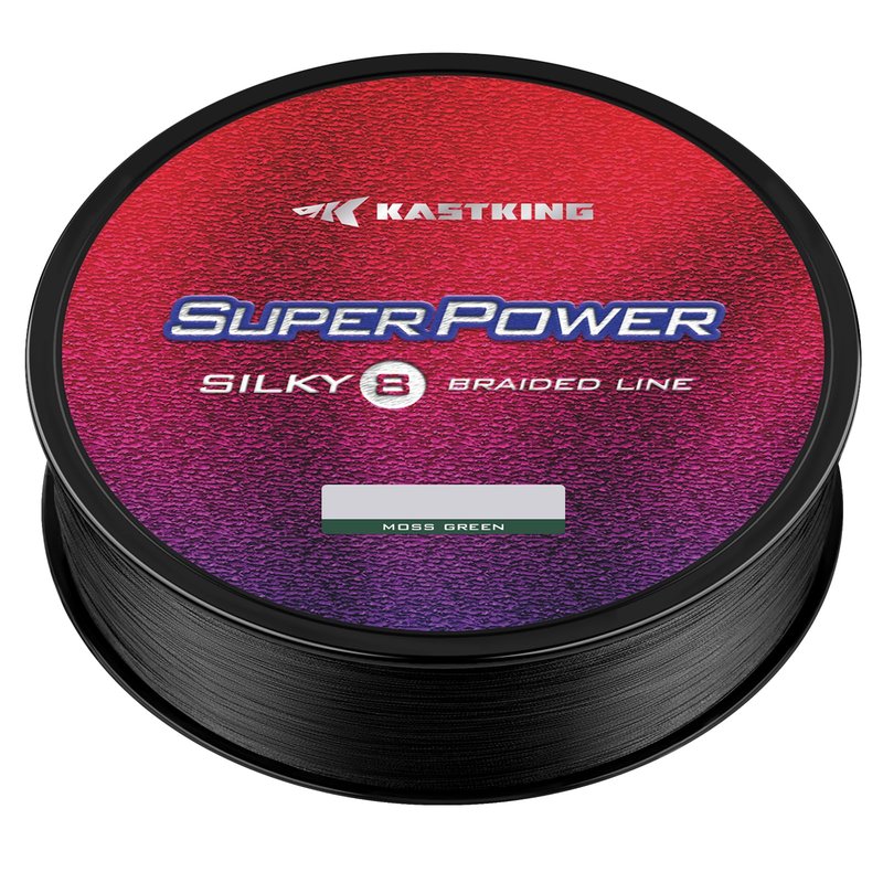 KastKing Superpower Silky8 Braided Fishing Line, Black, 8 Strands, 20LB, 500 Yds