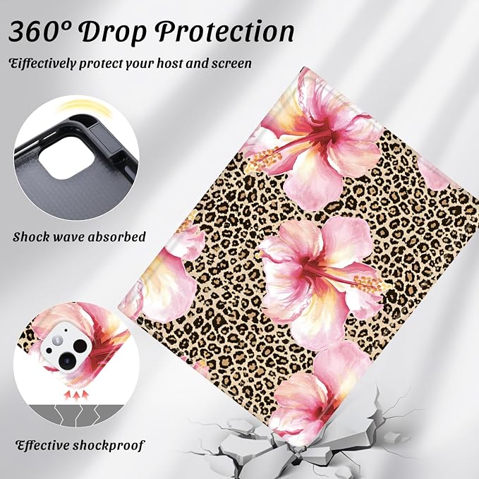 Cute Maple Bear Case for 10.2 iPad 2019/2020/2021(7th/8th/9th Gen) with Pencil Holder Auto Wake/Sleep Leather Soft TPU Back Cover for Women Girls