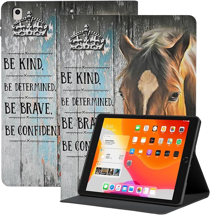Rotating Case for iPad 6th 5th Generation 9.7 Inch 2018/2017 Model Lightweight PU Leather 360 Degree Rotating Protective Stand Cover Auto Wake/Sleep Black Cat on Moon