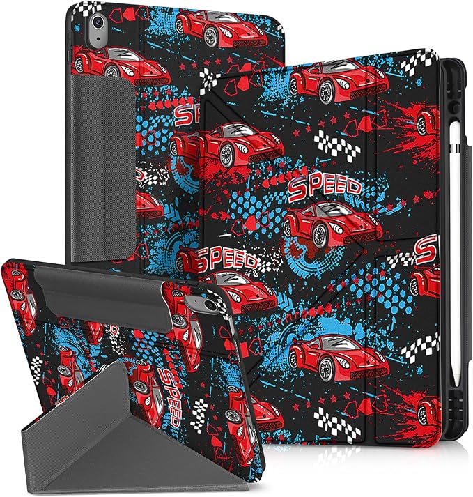 for iPad 9th/8th/7th Generation 10.2 Inch Case with Pen Holder for Boys Girls Women Men Cute Cartoon Anime Cool Funny Protector Stand Tablet Cover for Apple i Pad 7/8/9 Book Cat