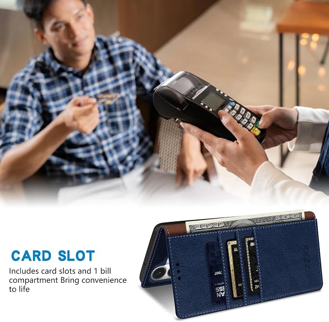 ZZXX for Samsung Galaxy S25 Wallet Case with [RFID Blocking] Card Slot Stand Strong Magnetic Leather Flip Fold Protective Phone Case for Samsung Galaxy S25 Case Wallet(Black-6.2 inch)