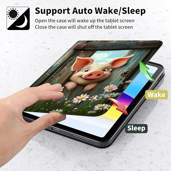 Case for Kindle Paperwhite 12th Generation 7 &amp Kindle ColorSoft Signature Edition – PU Leather with Auto Sleep/Wake Slim Lightweight Protective Cover – Beach Sunset Palms