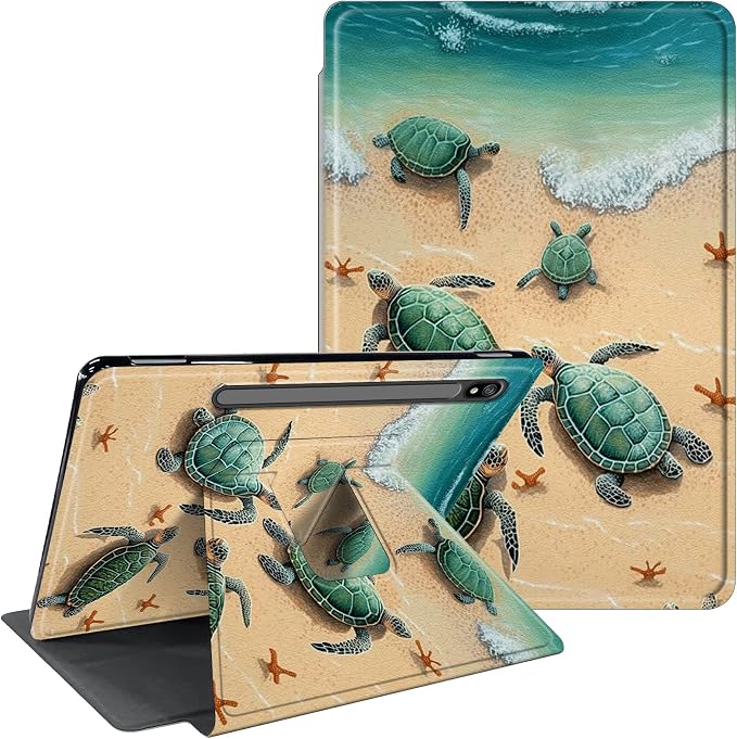 for Samsung Galaxy Tab A7 Lite Case 8.7 inch 360 Degree Rotating Stand Protective Smart Cover Case for Samsung Galaxy Tab A7 Lite 2021 - American Flag &amp Fish