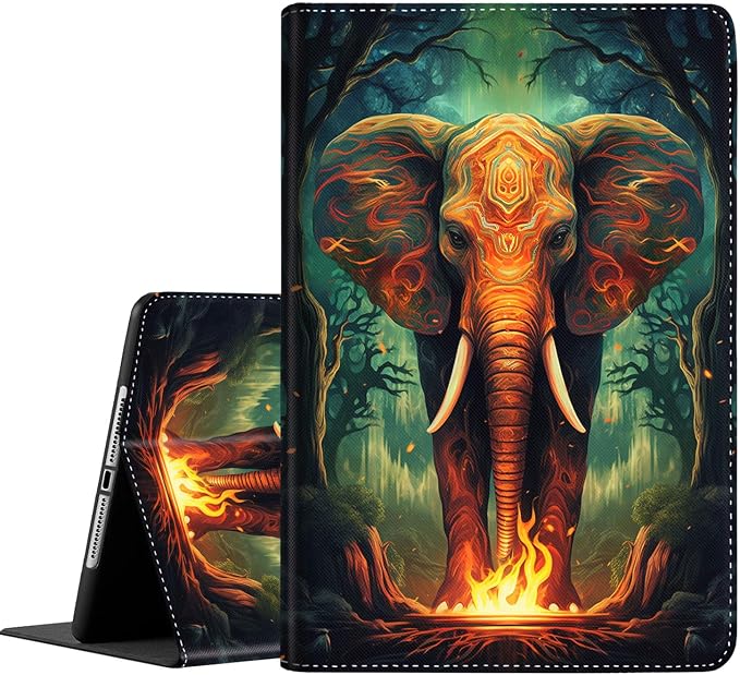 Case for iPad 9th/8th/7th Generation iPad 10.2 Case (2021/2020/2019) Slim Folding Stand Cover with Auto Wake/Sleep for iPad 10.2 inch Abstract Fantasy Colorful Butterfly