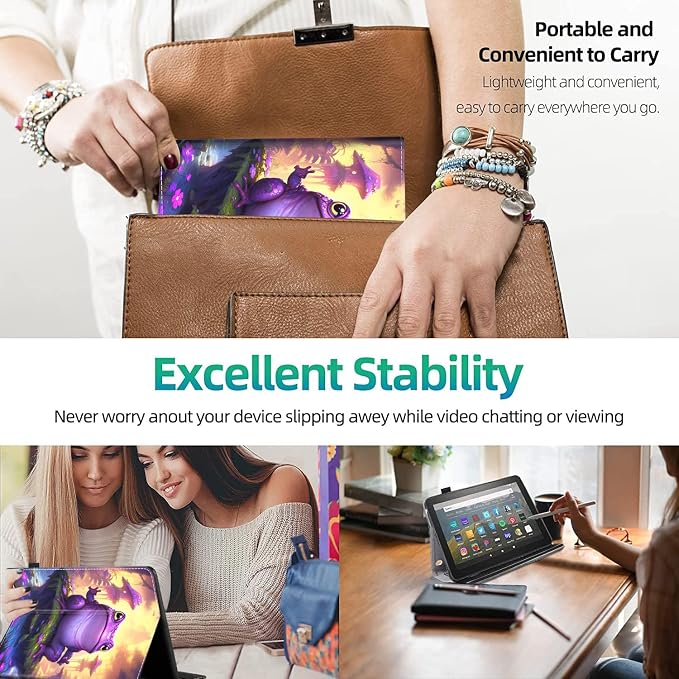 Case Cover for Amazon All-New Kindle Fire 7 Tablet (2022 Release-12th Generation) Latest Model 7 Slim Folding Stand Cover with Auto Wake/Sleep Dancing Skeleton in Mexican Costume