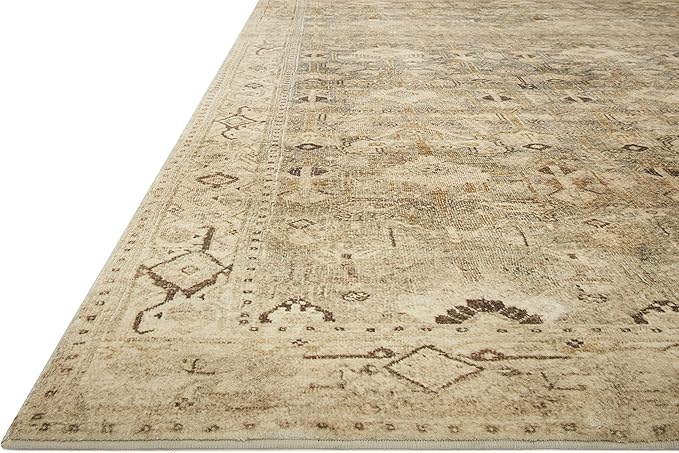 Loloi Margot Collection MAT-04 Antique/Sage 3'-6" x 5'-6" Accent Rug feat. CloudPile, No-Shed Easy Clean Large Patterned Area Rug for Living Room, Bedroom, Dining Area