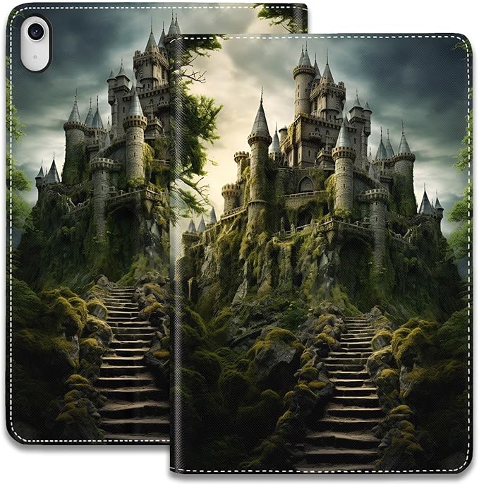 Case for iPad (A16) 11th Generation 11 Inch 2025 / iPad 10th Generation 10.9 Inch 2022 Ultra-Thin Multi-Angle Protective Cover with Auto Sleep/Wake A Dark Horse